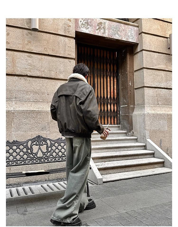 レザーファージャケット